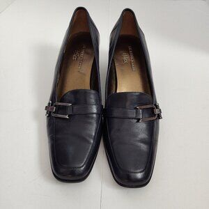 Ladies SZ 6M AK Anne Klein iFlex Navy Leather Loafers